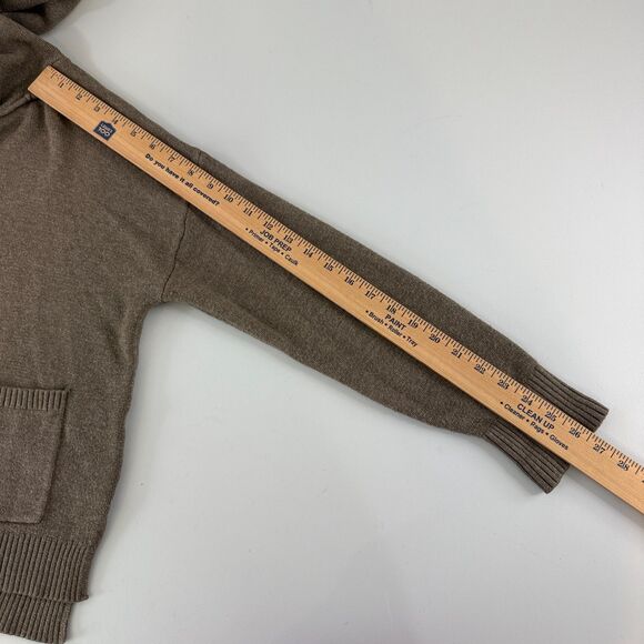 A New Day Women's Brown Hooded Sweater Viscose Polyester Nylon Size S Small - Picture 8 of 9